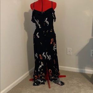 Floor length floral dress